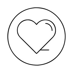 heart symbol icon, heart symbol line art - simple line art of heart symbol, perfect for heart symbol logos and icons