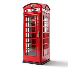 Fototapeta premium nostalgic red phone booth
