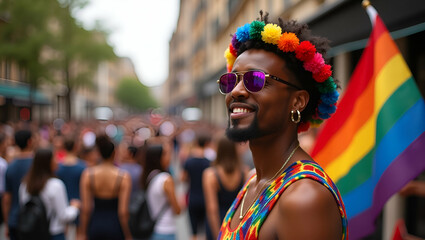 Sophisticated Pride Month Celebration: Culturally Diverse Events with Vibrant Designs & Symbolic Expressions - Premium Stock Imagery
