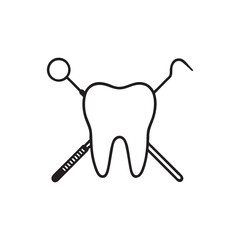 tooth and dental tools