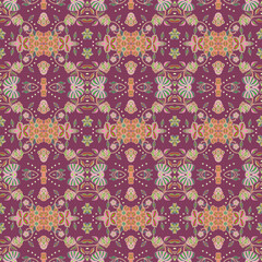 beautiful textile pattern with unique colors