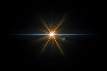 Abstract starburst effect on black background