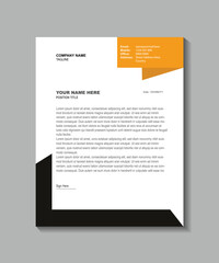 Business letter head design template