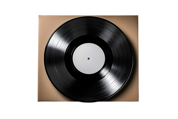 Obraz premium A 12-inch vinyl LP record in a cardboard cover on a white background.