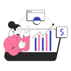 Social Media Marketing Illustration