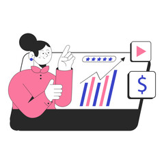 Social Media Marketing Illustration