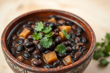 Fototapeta premium Authentic Mexican Frijoles Negros
