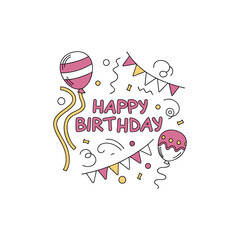 happy birthday vector 