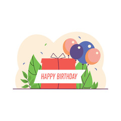 Fototapeta premium happy birthday vector 