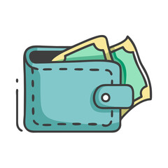 empty wallet icon, empty wallet vector illustration-simple illustration of empty wallet, perfect for empty wallet logos and icons