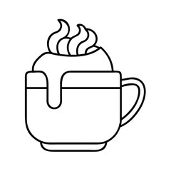 A Delicious Hot Beverage with Whipped Cream in a Mug