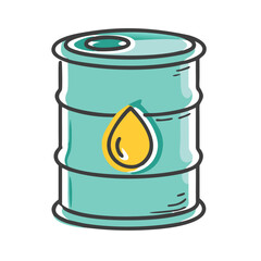 oil barrel icon, oil barrel vector illustration-simple illustration of oil barrel, perfect for oil barrel logos and icons