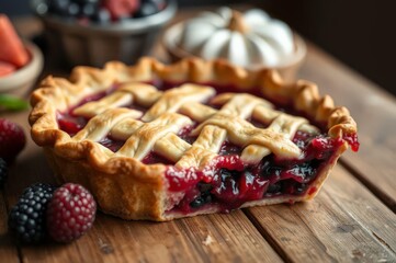 Traditional New Zealand Berry Pie