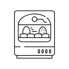 Futuristic Egg Incubator Machine for Advanced Hatching Process with Digital Display and Control Panel