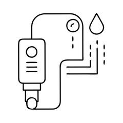 Water Purification System Diagram Showing Water Flow and Filtration Process