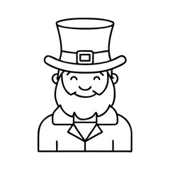 Happy Leprechaun Cartoon Character Illustration St Patricks Day Irish Folklore