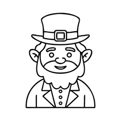 A Happy Leprechaun Cartoon Character Illustration St Patricks Day Irish Folklore
