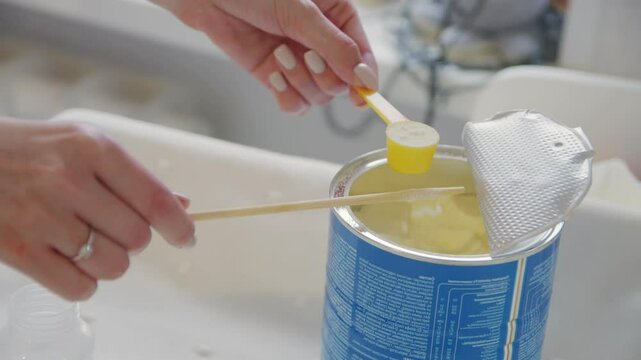 Preparation of infant formula for a child
