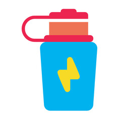 energy bottle vector illustrations. flat design