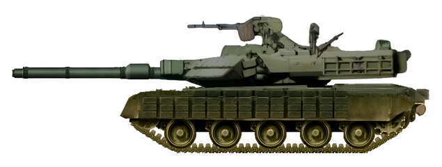 T-80-4 MBT (The concept of a new MBT based on a shortened T-80 chassis and with a turret from the T-84-120 Yatagan) © Tikros