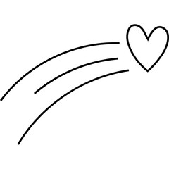 Shooting Hearts Doodle