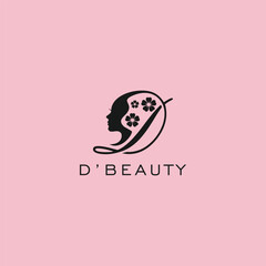 Letter D salon spa beauty handwriting