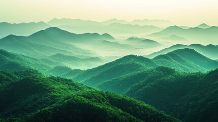 Fototapeta premium Serene Mountain Landscape