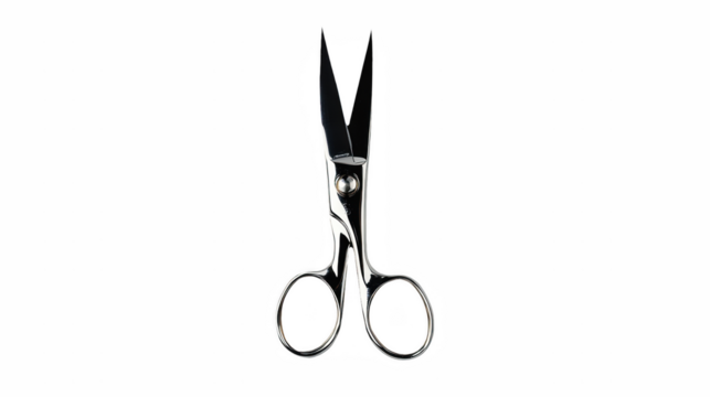a pair of scissors is shown against a on a transparent background, PNG image, PNG file, Generative art.