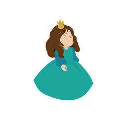 illustration of little princess