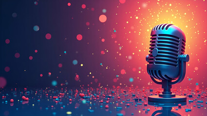 Exhibit Refined Podcast Art: Dynamic Digital Illustrations & Engaging Typography for Creative Brand Storytelling in Photo Stock Concept