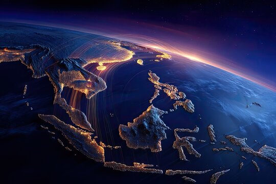 Southeast Asia at Dawn