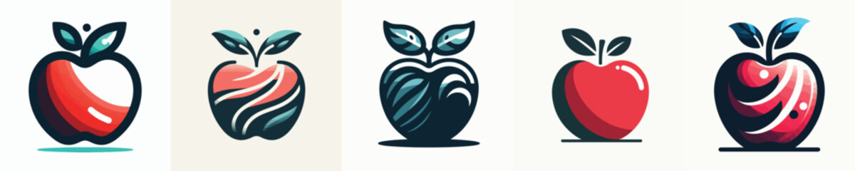 Vector of an apple silhouette.