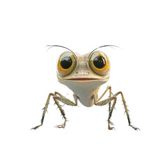 Adorable Cartoon Insect with Big Eyes - 3D Render