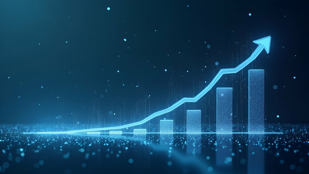 Outline strategic mid year business growth plans incorporating dynamic photostock visuals and data analytics to propel corporate expansion and innovation in  Photo Stock  Concept  and empty space on t