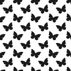 Butterfly silhouette pattern background