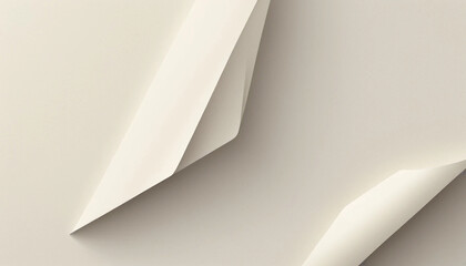 Flat Handmade Paper Style Vector Background in White