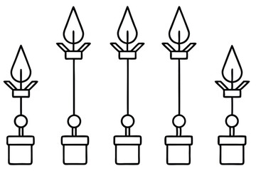 drip irrigation emit line art efficient water system