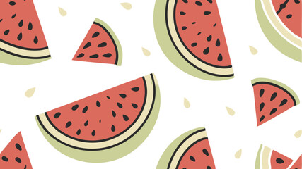 watermelon seamless pattern