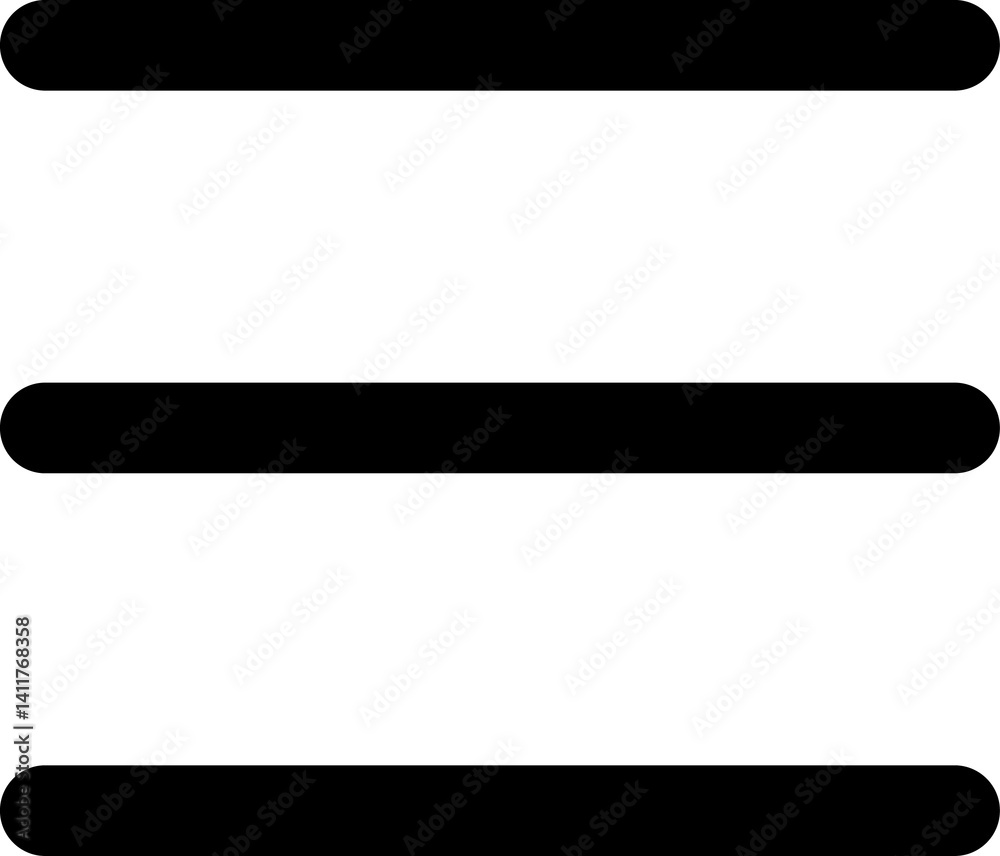 Poster hamburger menu flat icons. ui website design elements. navigation icons for mobile app and user inte