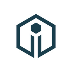 Minimalist Letter I Vector Design Element