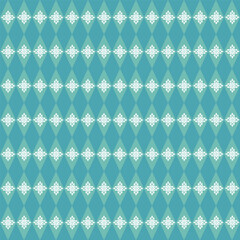 Blue Thai pattern for background, seamless pattern.