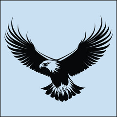 Obraz premium Silhouette of an Eagle, Bird