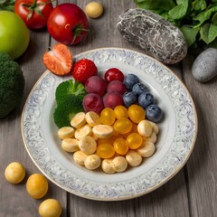 fruit salad in a bowl