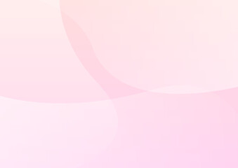シンプルなピンク色の抽象的なグラデーションのウェーブ背景イラスト　ベクター素材