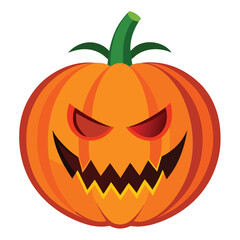 Halloween Pumpkin carving  isolated on white background