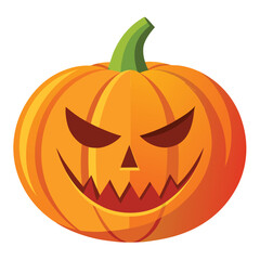 Halloween Pumpkin carving  isolated on white background