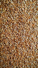 Brown Flax Seeds Healthy Food Texture Background