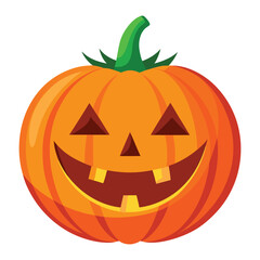 Halloween Pumpkin carving  isolated on white background