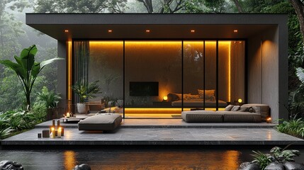 Modern jungle retreat