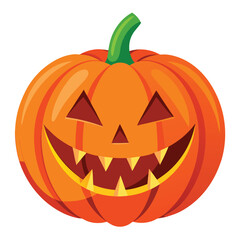 Halloween Pumpkin carving  isolated on white background